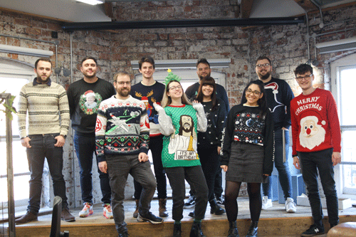 Sycous team christmas jumpers