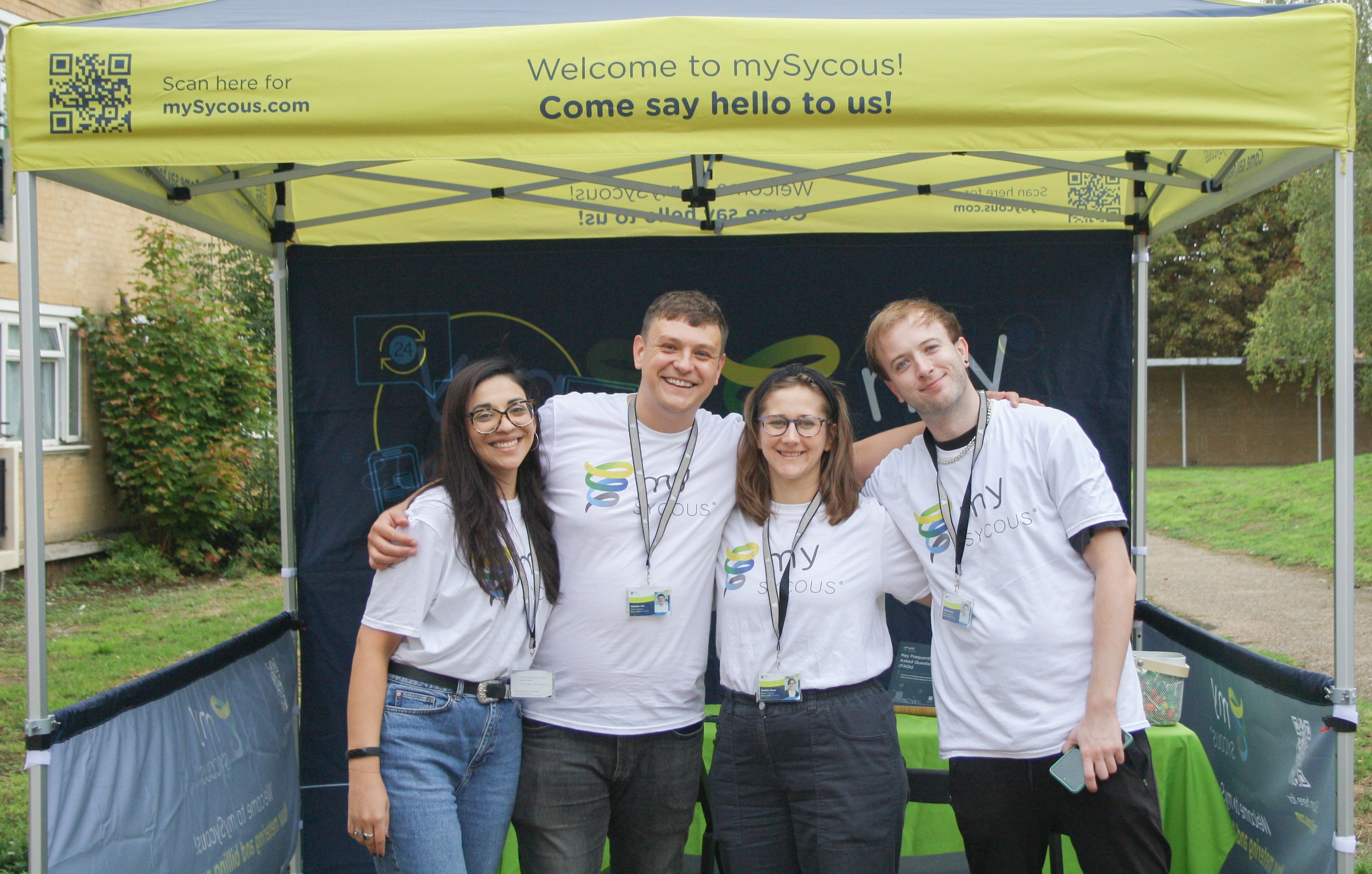 mySycous support team visiting residents