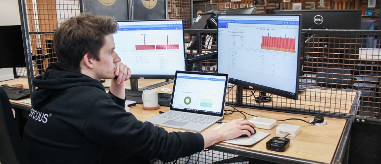 Sycous Data Support team analysing IoT networks