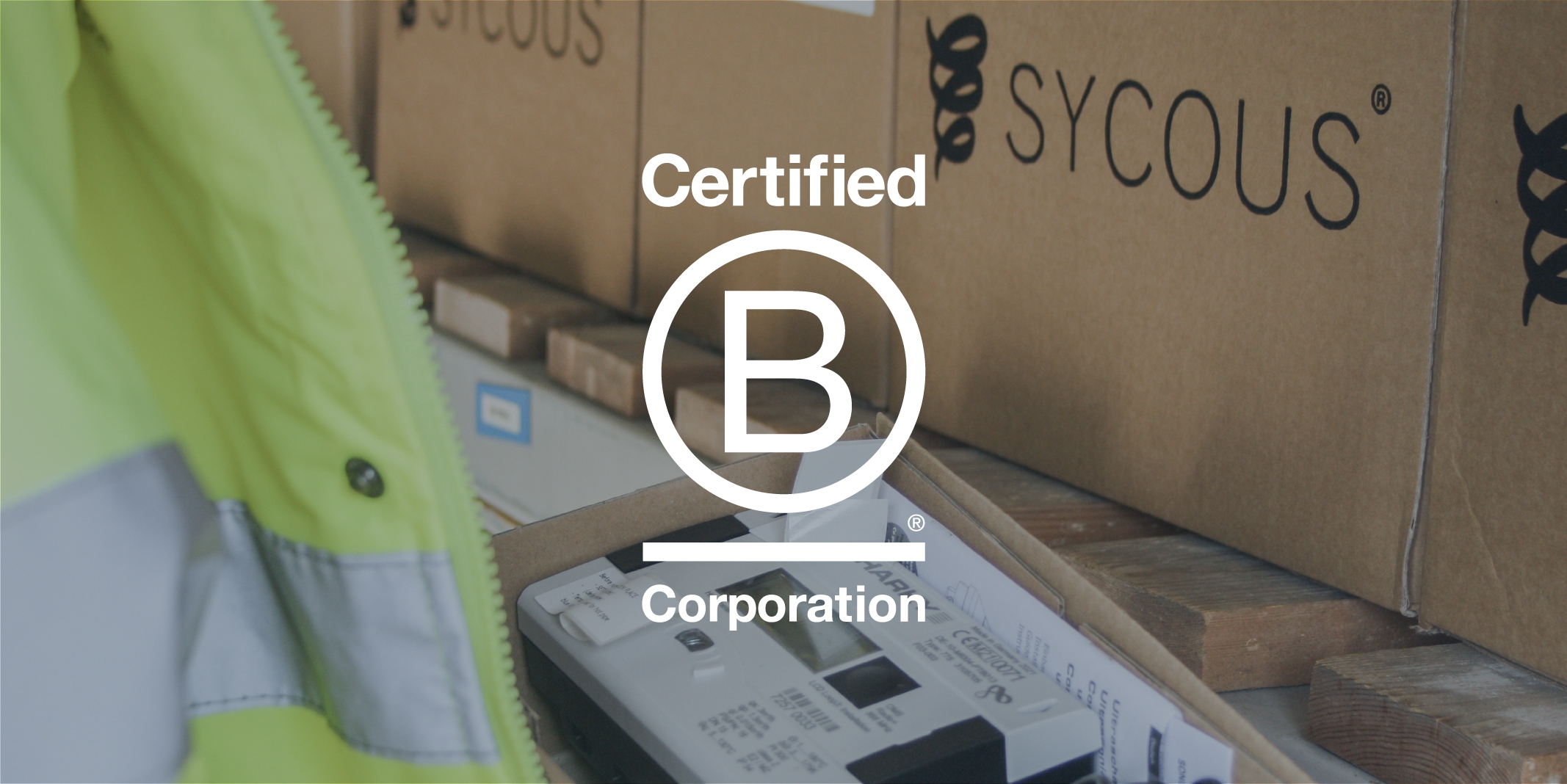 Sycous B Corp logo on DIEHL Sharky 774