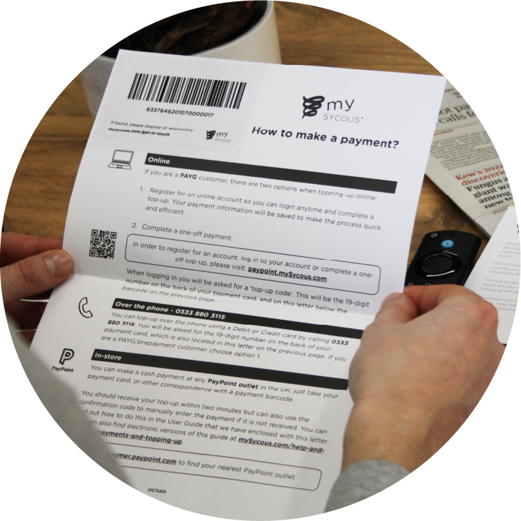 Customer billing service resident welcome letter