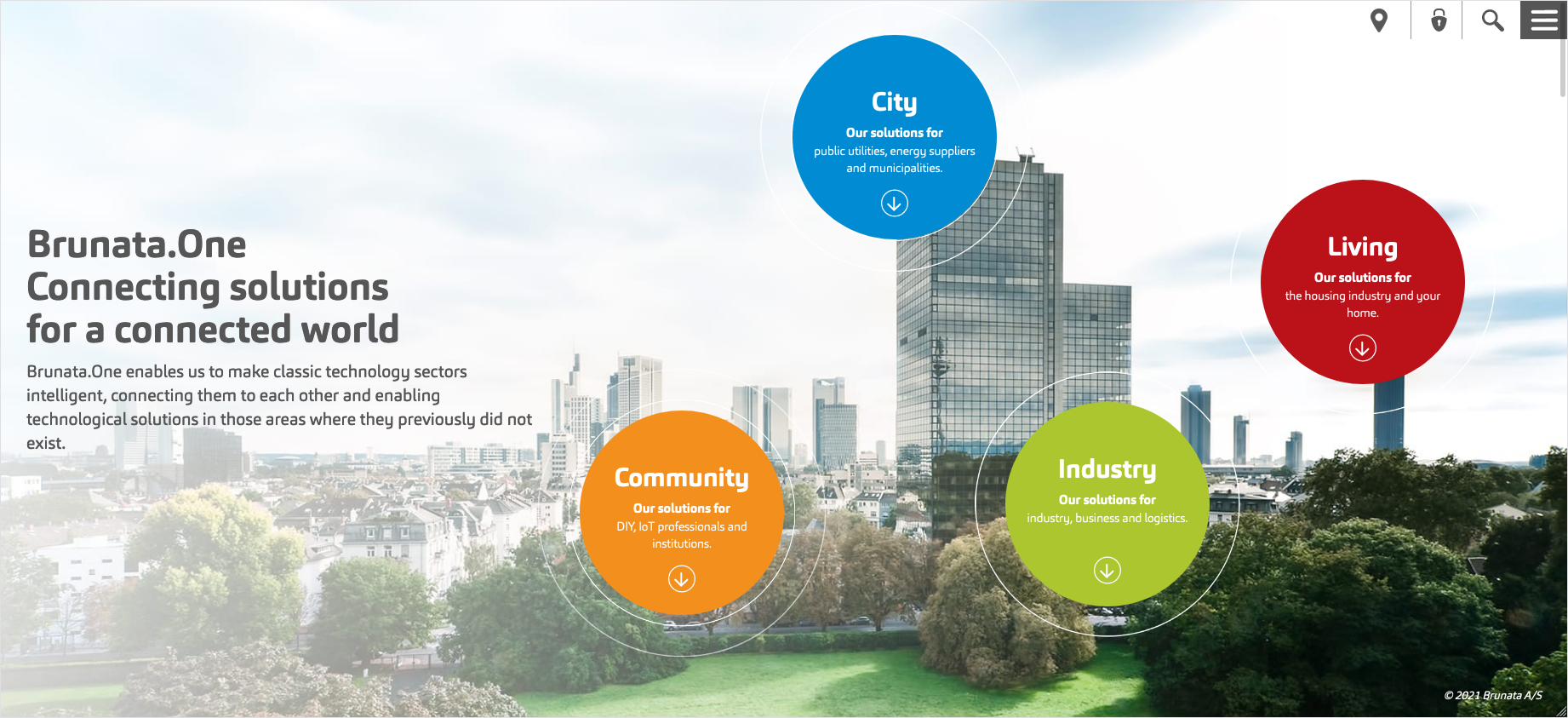 Brunata.one web page example
